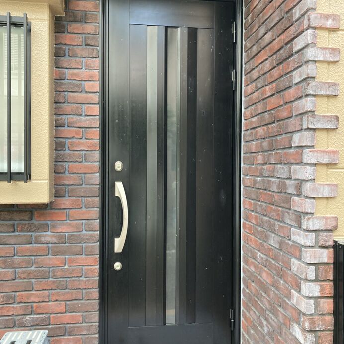玄関扉劣化、汚れ